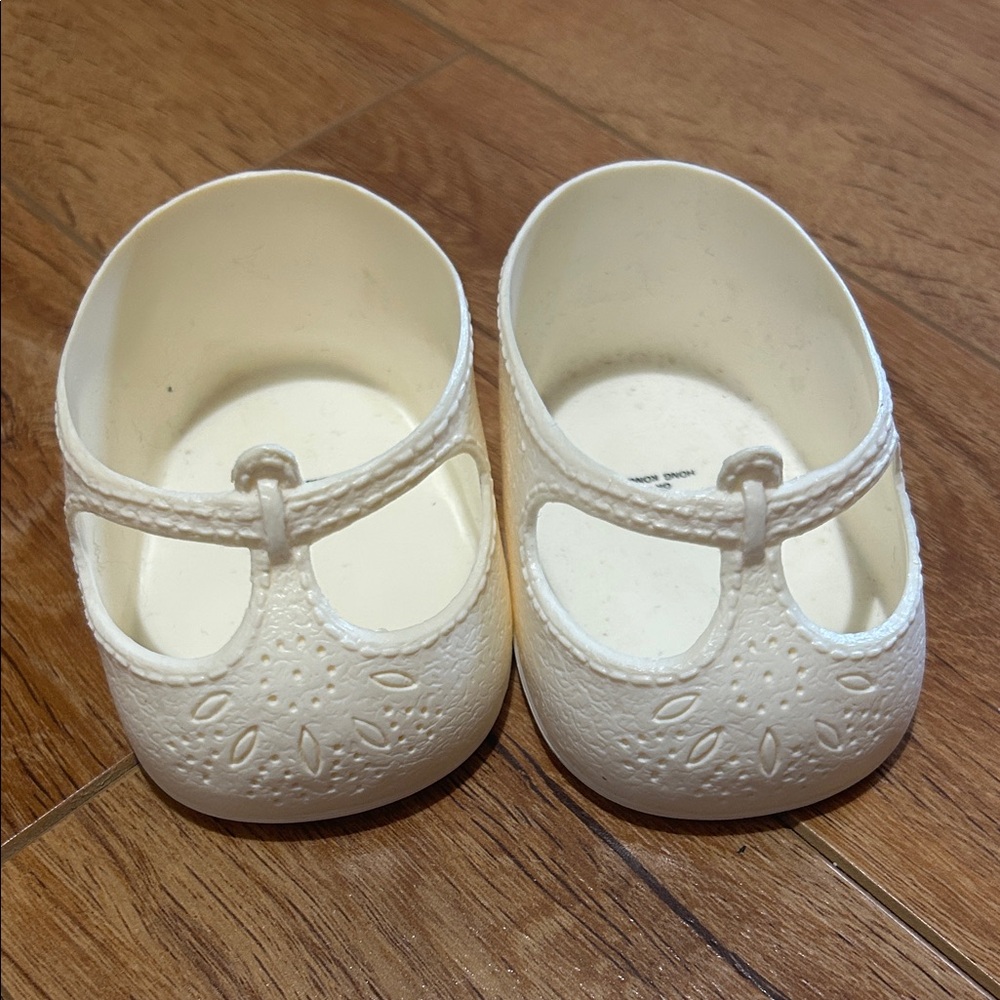 Cabbage Patch Mary Jane Shoes with Embossed Floral Detail